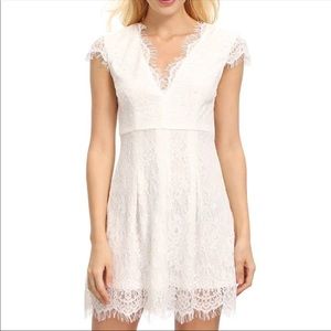 White lace dress